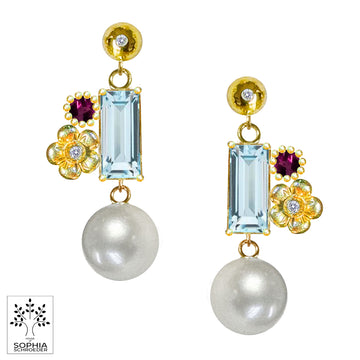 Diamond Dew Ear Stud with Lovechild Baguette