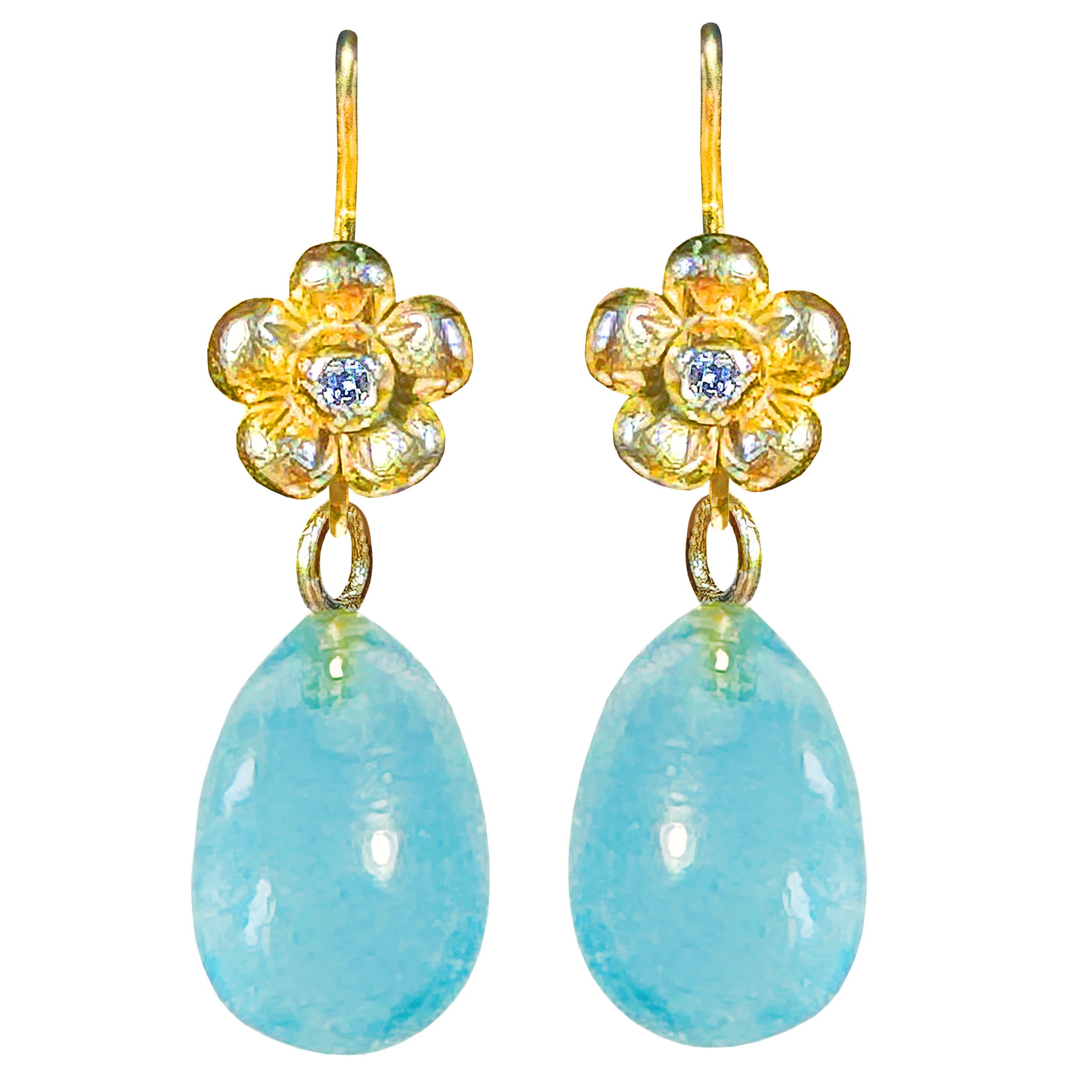 Lovechild basic Ear Hook with dangling Precious Stone