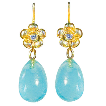 Lovechild basic Ear Hook with dangling Precious Stone