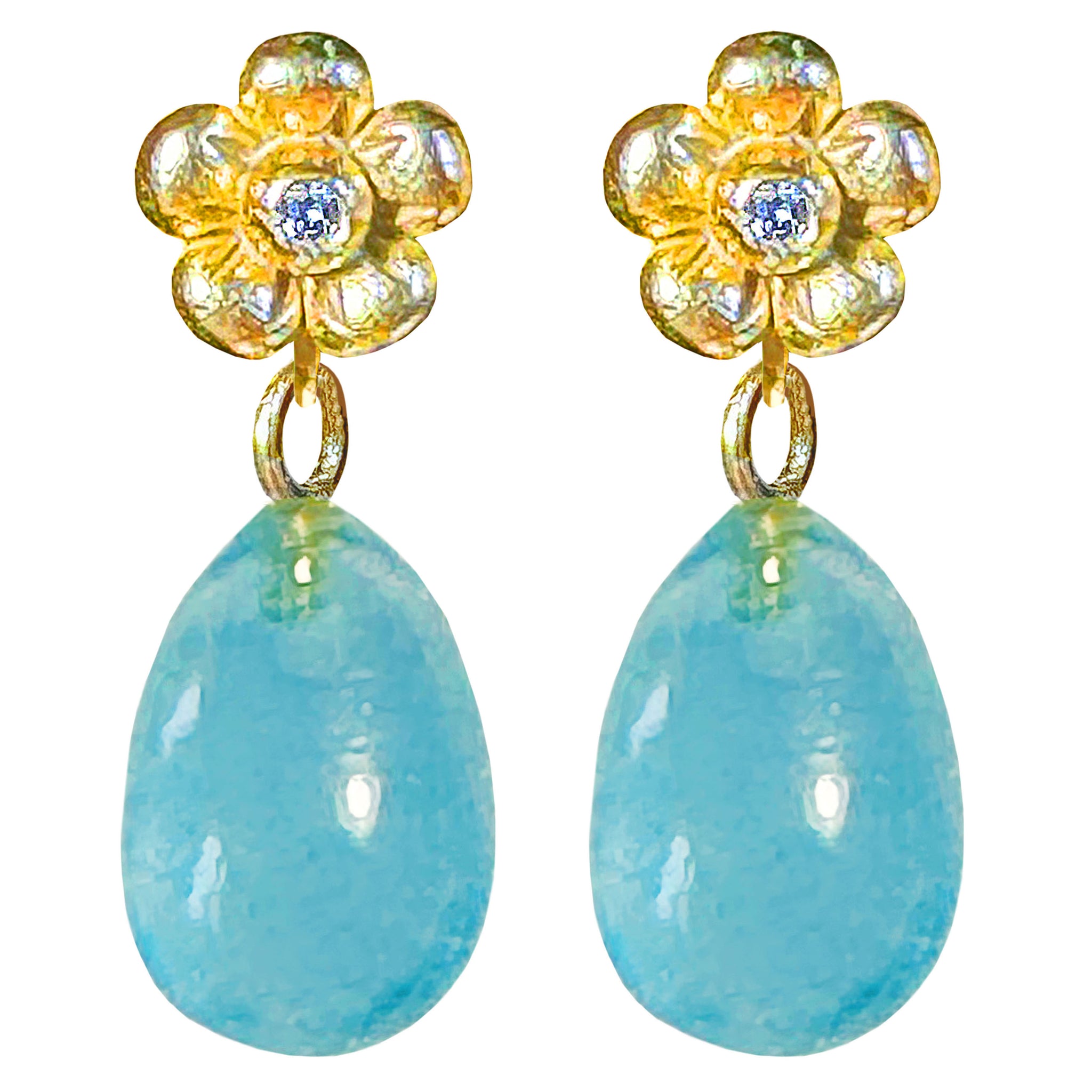 Lovechild Basic Ear Studs with Dangling Stone