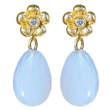 Lovechild Basic Ear Studs with Dangling Stone
