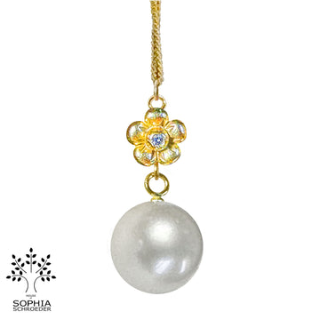 Lovechild basic pendant with dangling Freshwater pearl