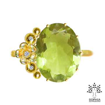 Lovechild Crescent Moon Cocktail Ring