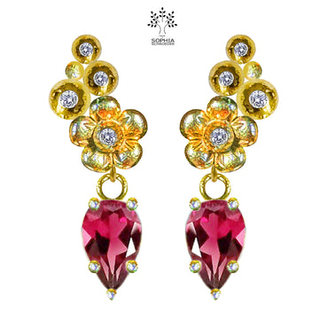 Lovechild Sparkle ear stud with dangling spear
