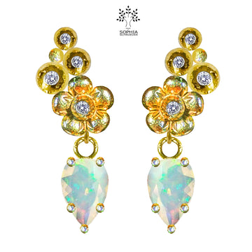 Lovechild Sparkle ear stud with dangling spear