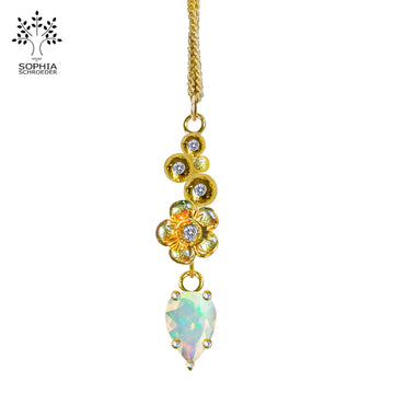Lovechild Sparkle pendant with spear of precious stone