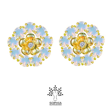 Lovechild Halo Ear stud with Precious Stones