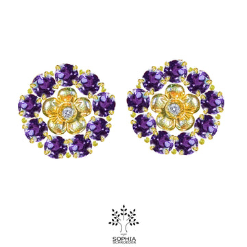 Lovechild Halo Ear stud with Precious Stones