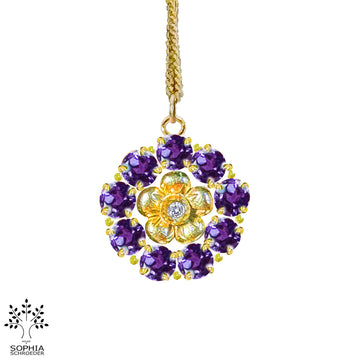 Lovechild Halo pendant with Precious Stones