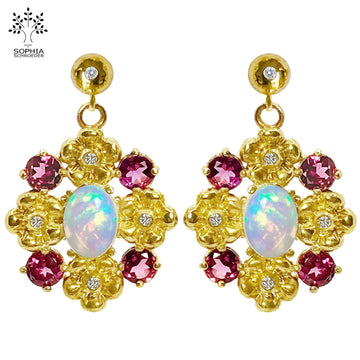 LoveChild Nostalgia Combined with Diamond Dew Ear Studs