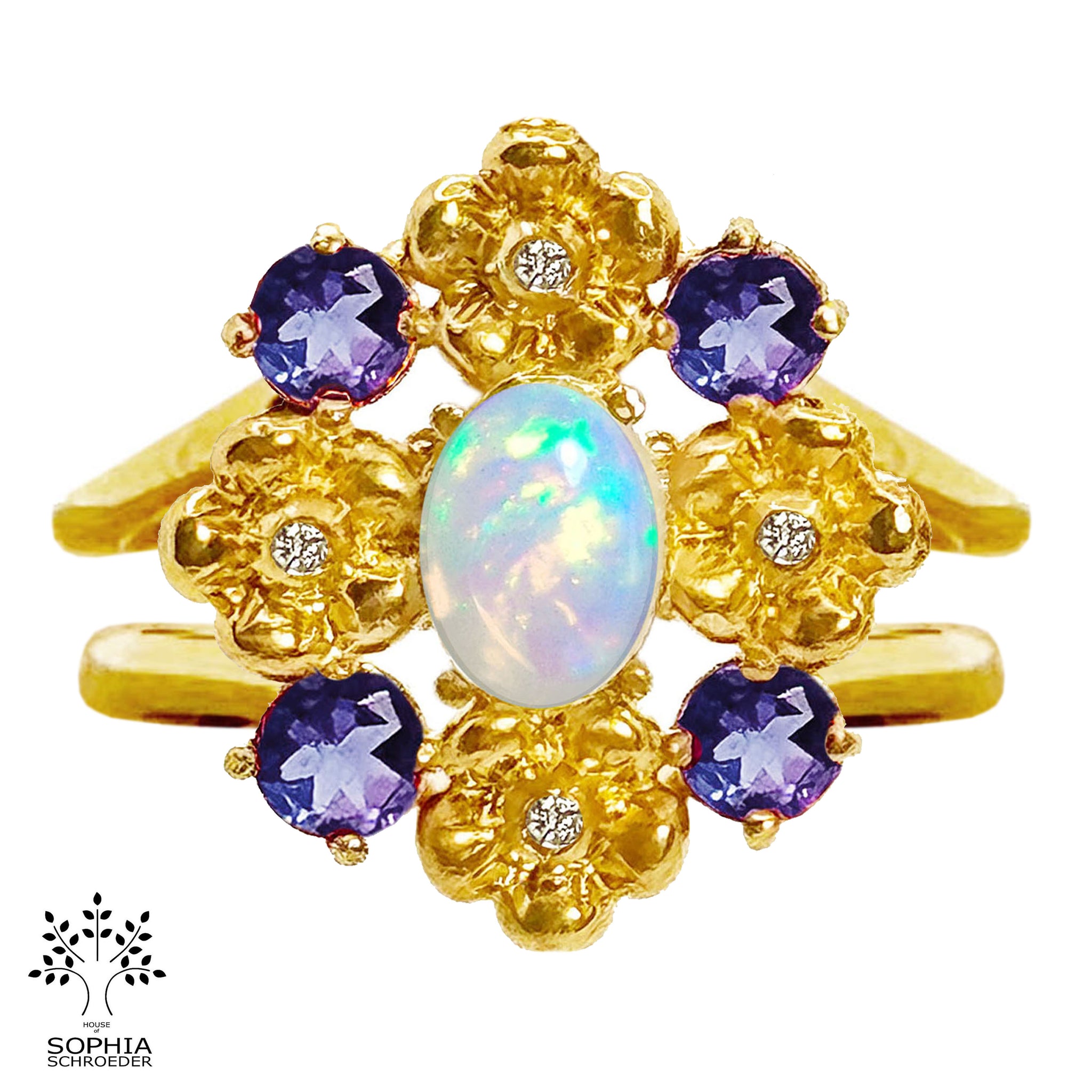 Love Child Nostalgia Statement Ring
