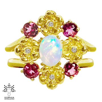 Love Child Nostalgia Statement Ring