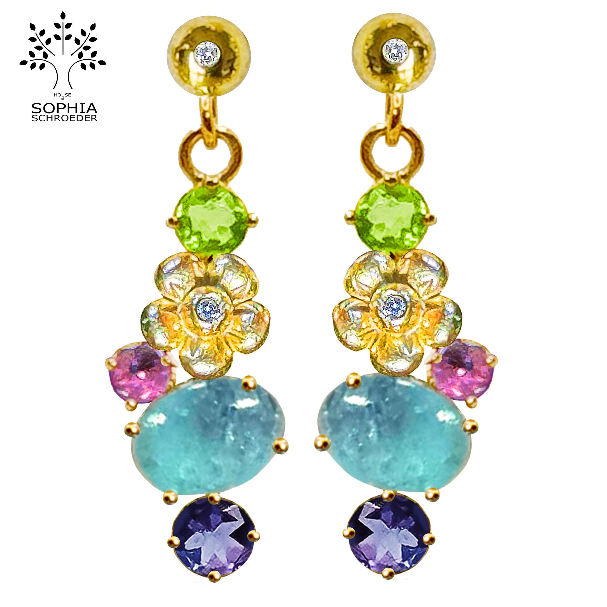 LoveChild Sinfonia Combined with Diamond Dew Ear Studs