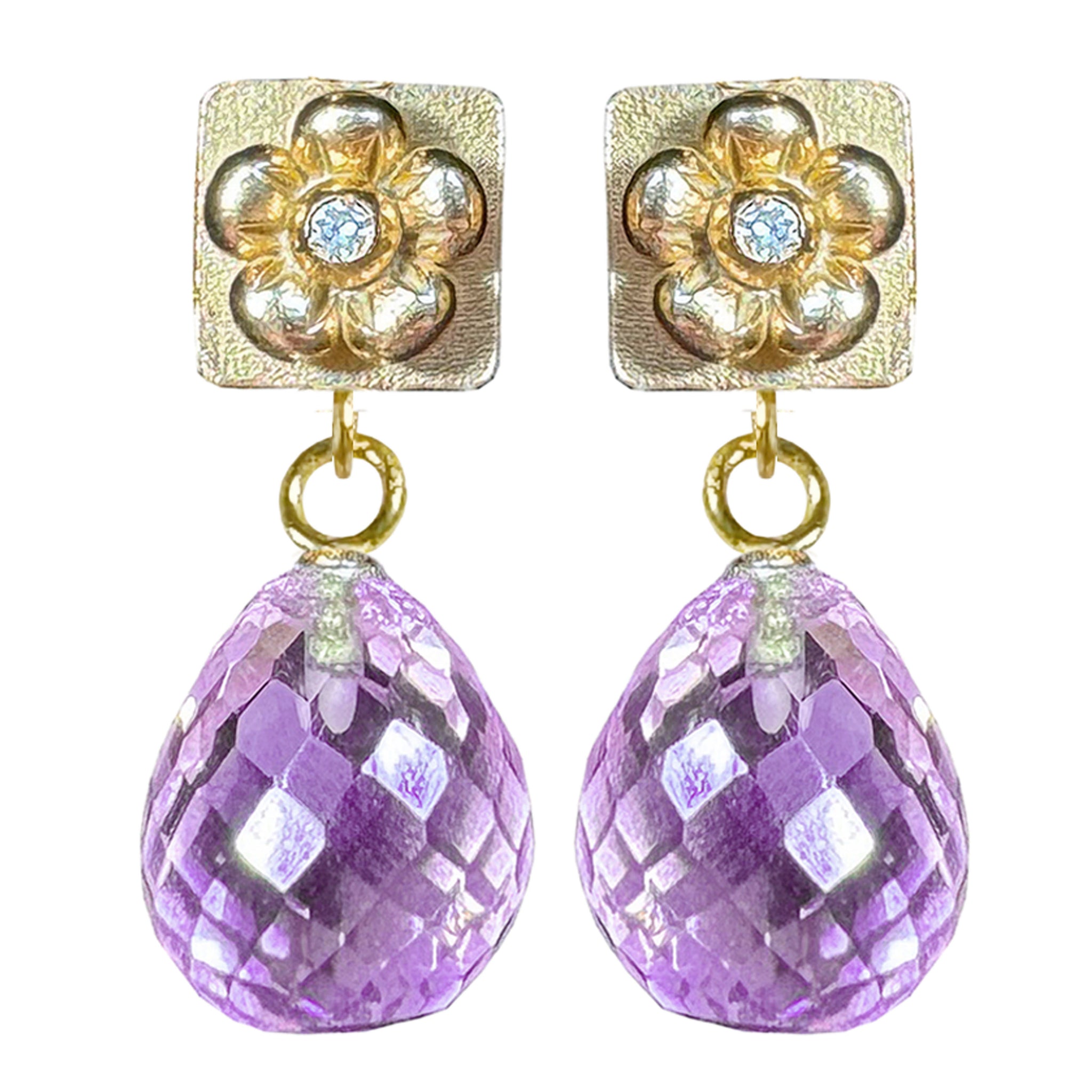 Lovechild Ear Stud Treasure with dangling Stone