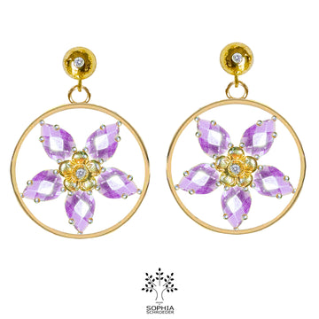 Lovechild Wheel with Diamond Dew  Ear Stud