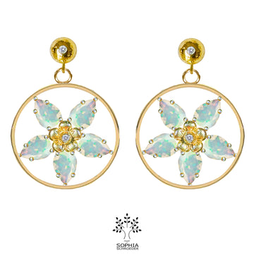 Lovechild Wheel with Diamond Dew  Ear Stud