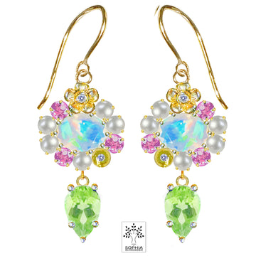 Lovechild Bonbon earrings with dangling spear