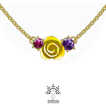 Rosebud Cluster Basic Necklace